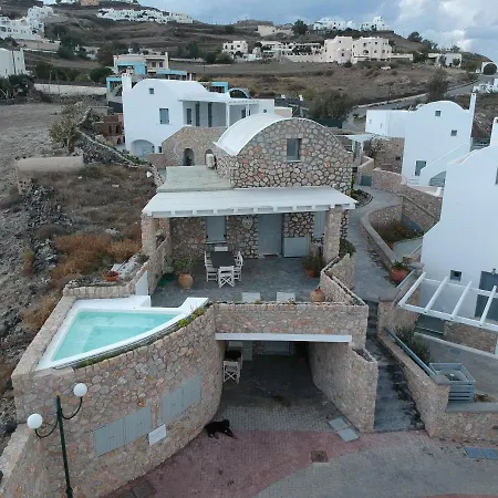 Villa Red Cliff Santorini - Volcano View & Jacuzzi Akrotírion